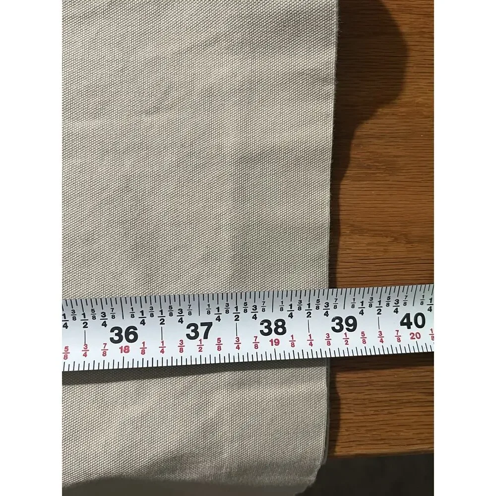 Tory Burch Joss Safari Khaki Pants Blue Cow Leather Sz 10